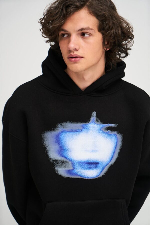 Faded Girl Face Extra Oversized Hoodie