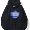 Faded Girl Face Extra Oversized Hoodie