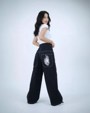 Skull Head Extra Baggy Unisex Jean