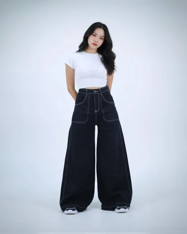 Skull Head Extra Baggy Unisex Jean