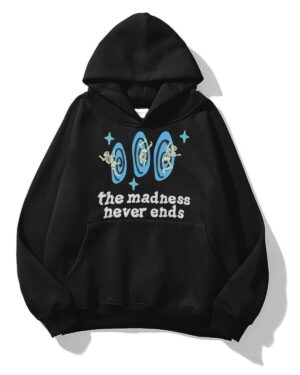 Black Madness Never Ends Extra Oversized Hoodie