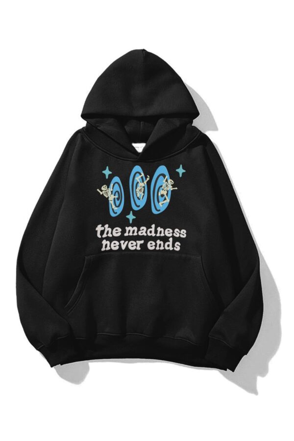 Black Madness Never Ends Extra Oversized Hoodie
