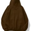Brown Into the Abyss Extra Oversized Hoodie