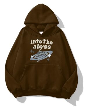 Brown Into the Abyss Extra Oversized Hoodie