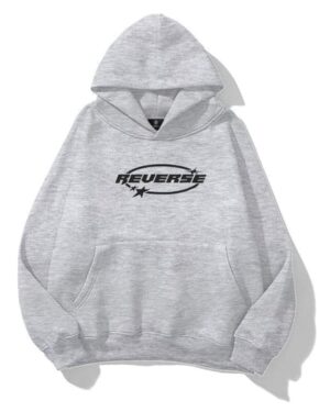 Gray Reverse Extra Oversized Hoodie