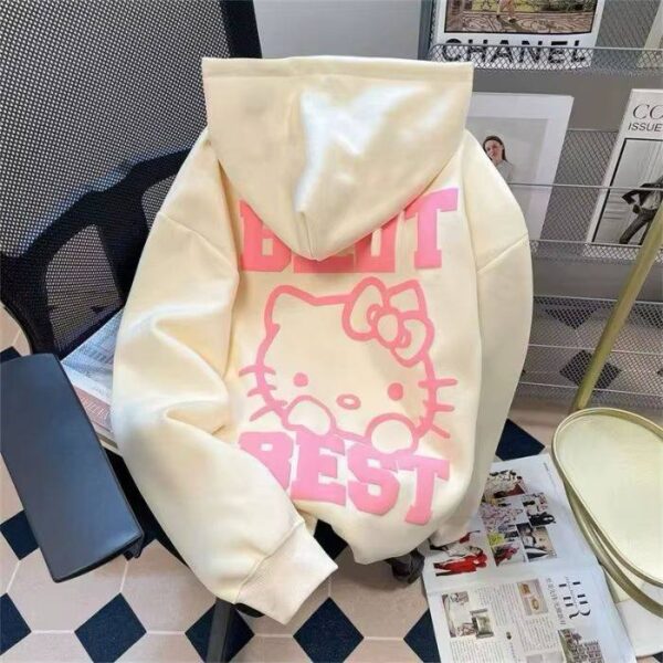 Hello Kitty Thick Zip Up Hoodie