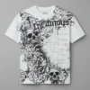 Infamous Skull Print Gothic Streetwear