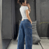 Navy Blue Loose Baggy with Kangaroo Pockets