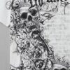 Infamous Skull Print Gothic Streetwear