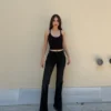 Washed Black Low Rise Jeans