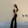 Washed Black Low Rise Jeans