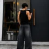 Embroidery Sakura Unisex Baggy Jeans