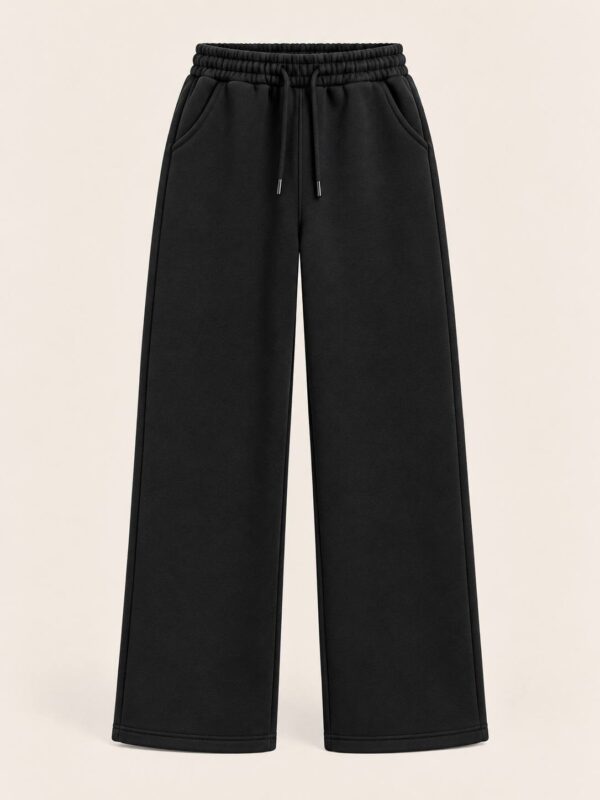 Black Unisex Thick Joggers