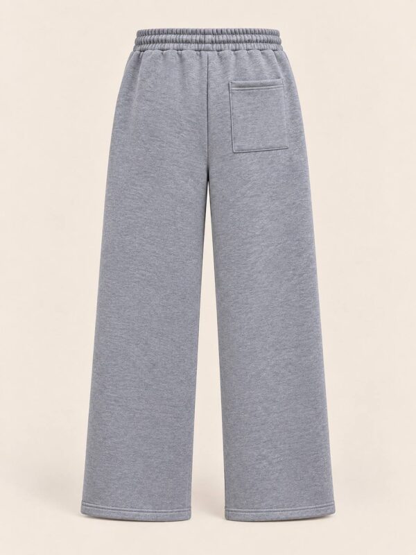Gray Unisex Thick Joggers