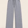 Gray Unisex Thick Joggers
